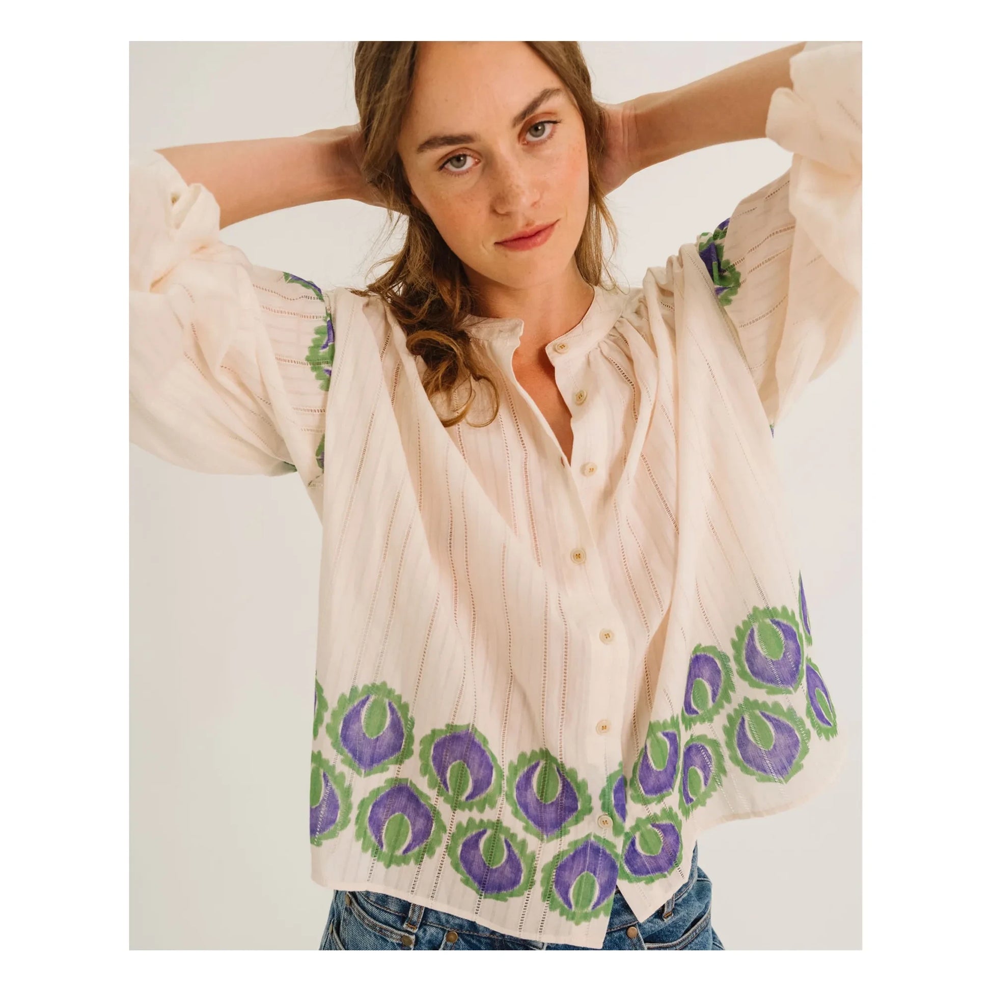 Tinsels - Candide blouse | Blue