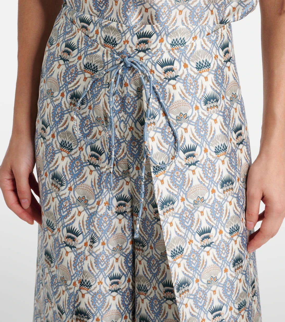 Loro Piana - Maynard silk shantung wide-leg pants