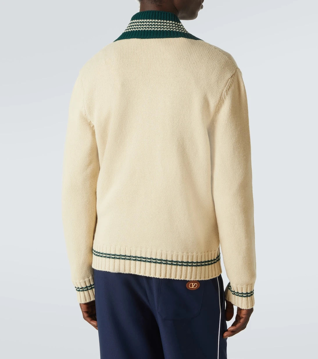 Valentino - Wool jacquard sweater