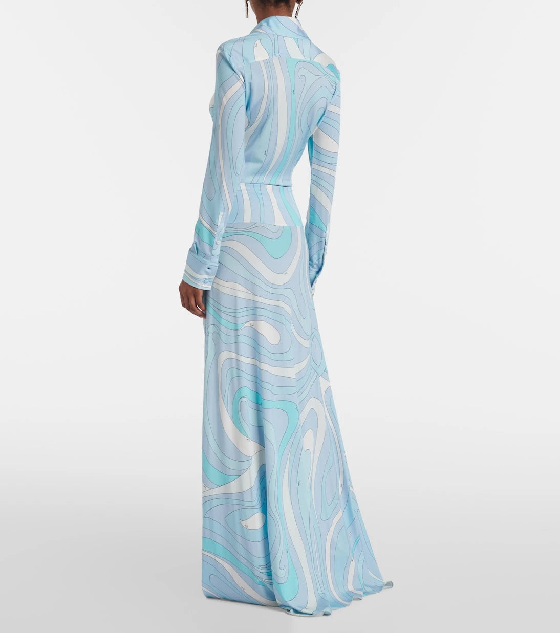 Pucci - Marmo high-rise satin jersey maxi skirt