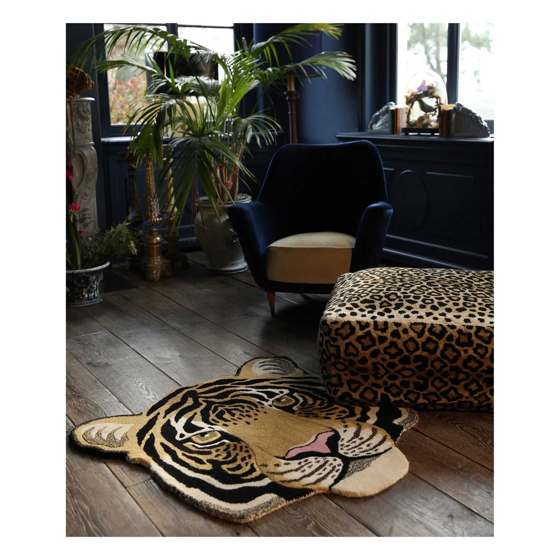 Doing Goods - Rajah Tiger Head Rug | Sand