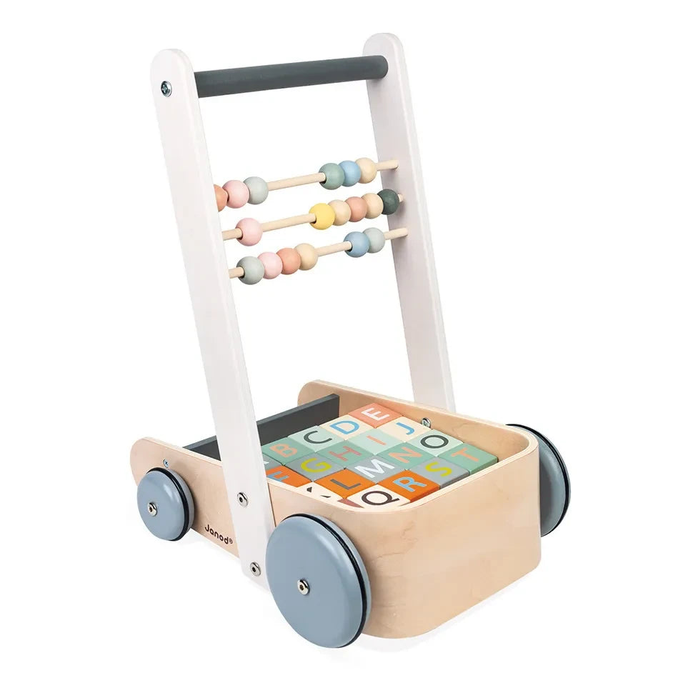 Janod - Abacus Cart 20 Cubes