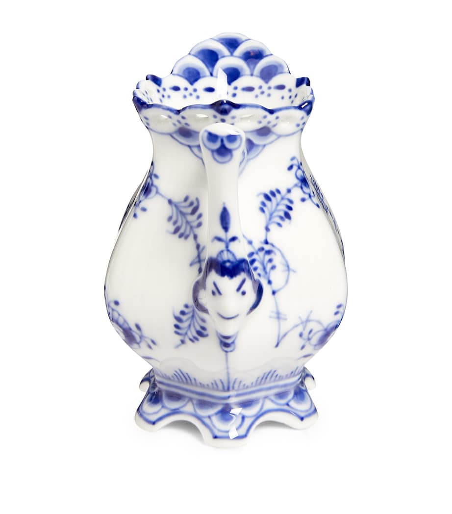 Blue Fluted Full Lace Cream Jug (70ml)