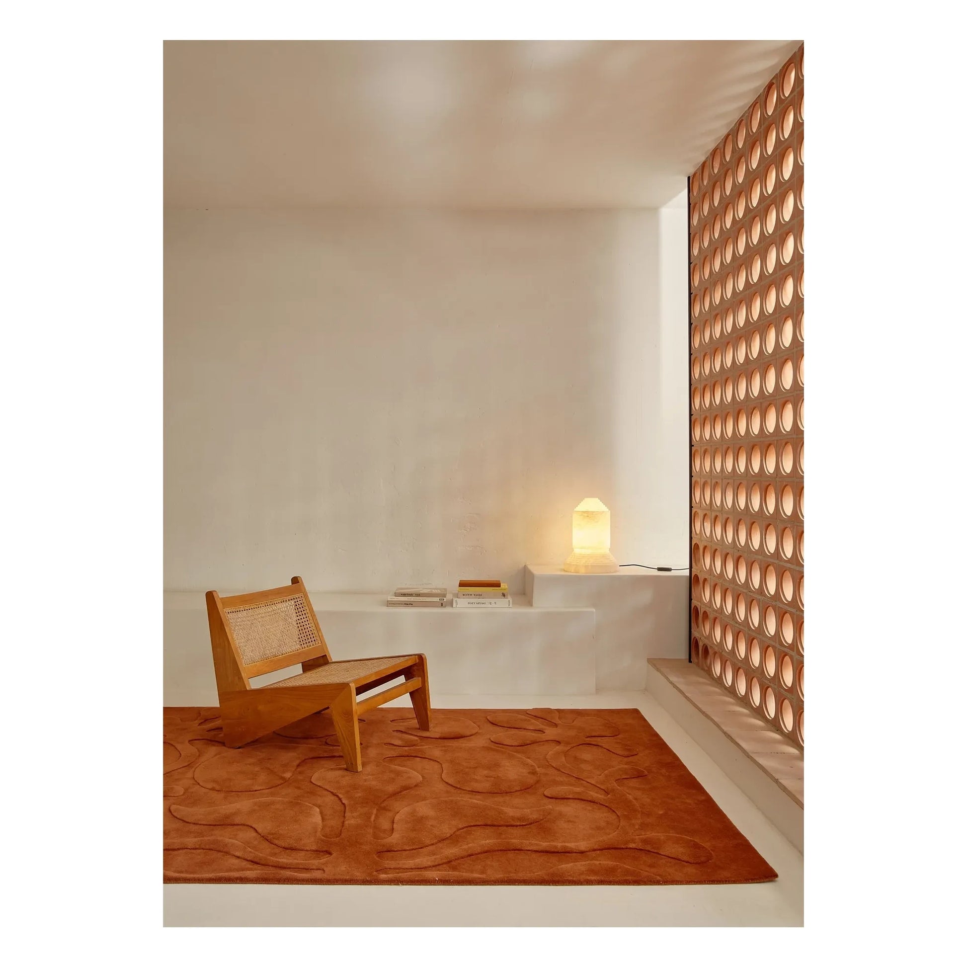 Nanimarquina - Rooted wool rug, Lucia Eames | Terracotta