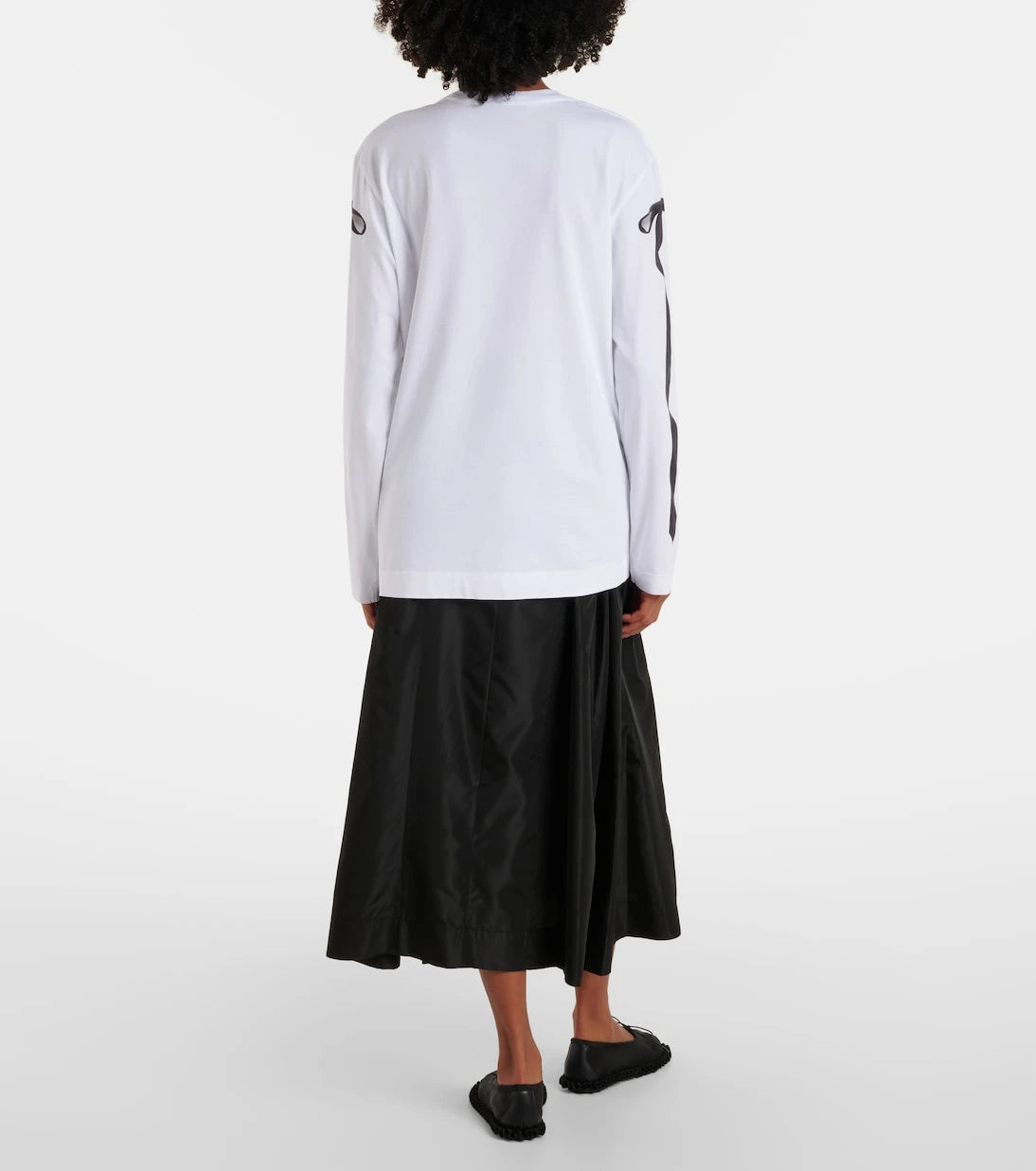 Simone Rocha - تي شيرت قطني جيرسي مطبوع