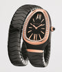 Rose Gold, Ceramic and Diamond Serpenti Spiga Watch 35mm