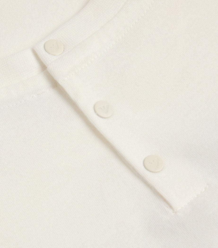 Emporio Armani Kids Cotton Logo Long-Sleeve T-Shirt (6-36 Months)