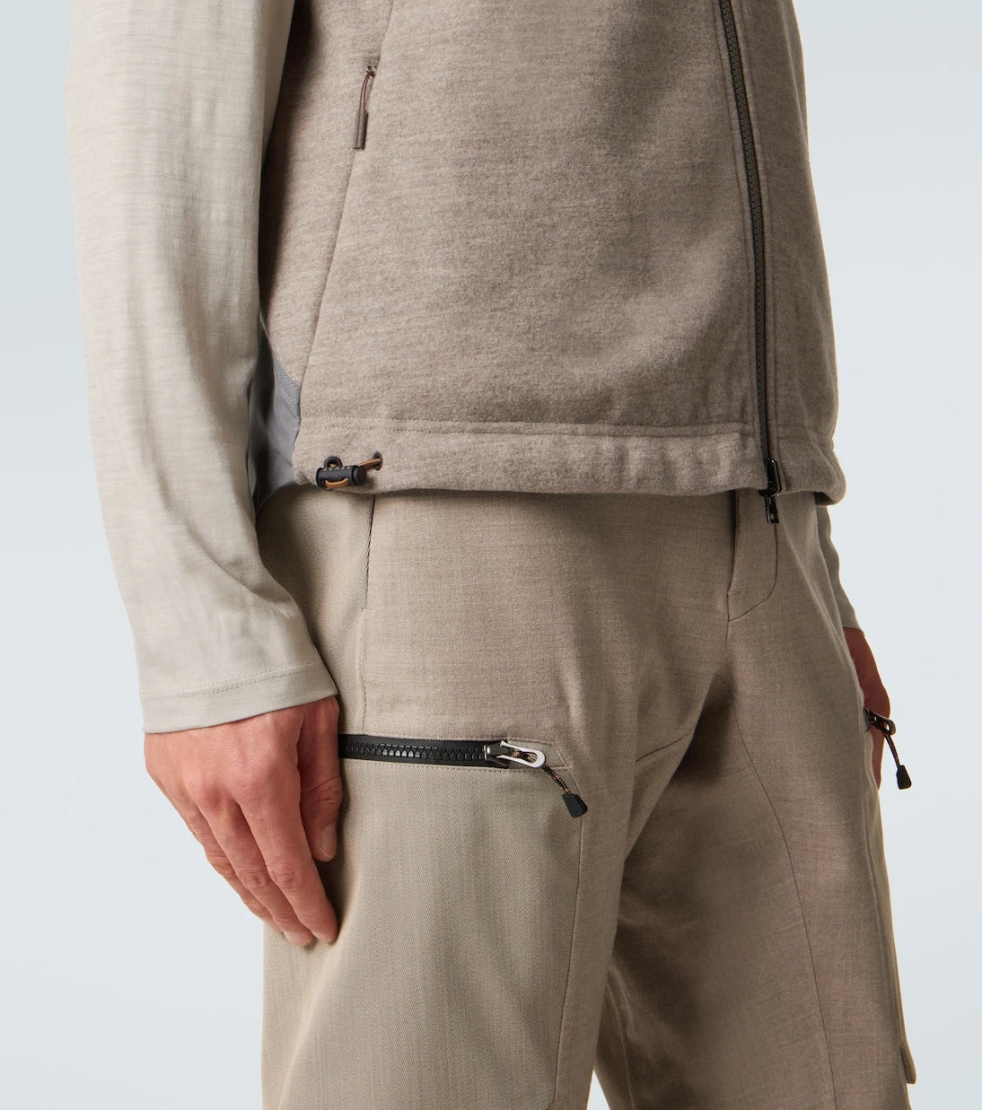 Sease - Explorer reversible wool-blend vest