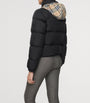 Burberry Black Checker-Tape Ambleside Puffer Jacket