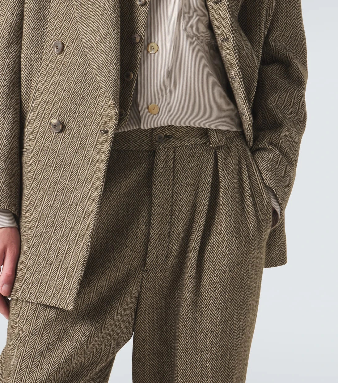 Giorgio Armani - Archivio cotton-blend straight pants