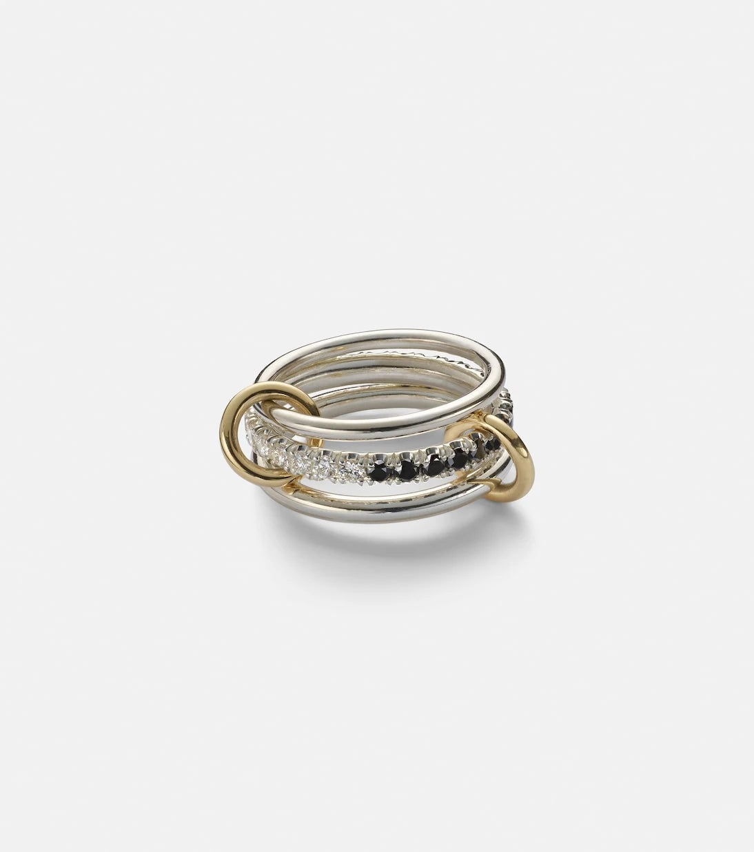 Spinelli Kilcollin - Petunia Eclipse sterling silver and 18kt gold ring with diamonds
