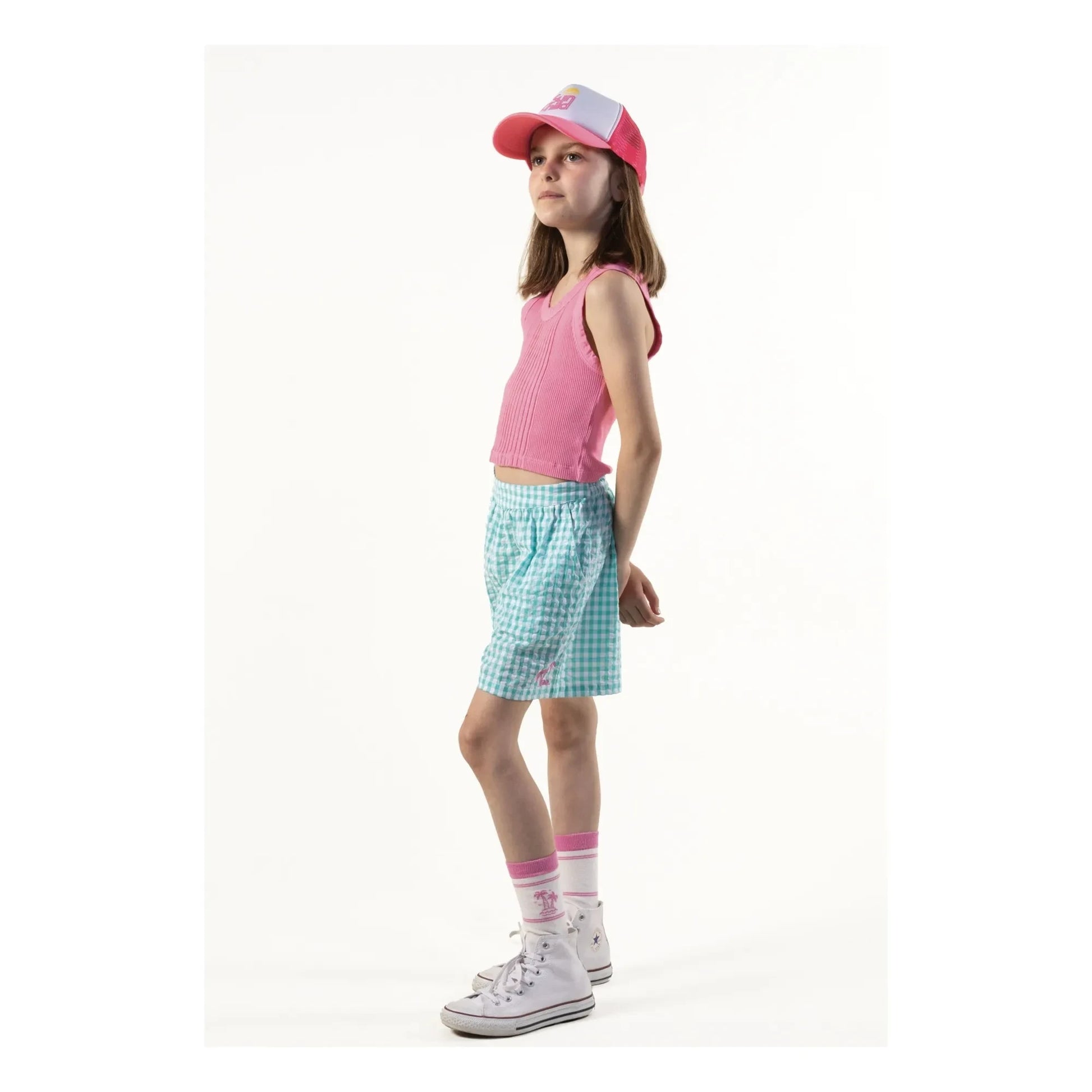 Sunchild - Tomas Vichy shorts | Turquoise