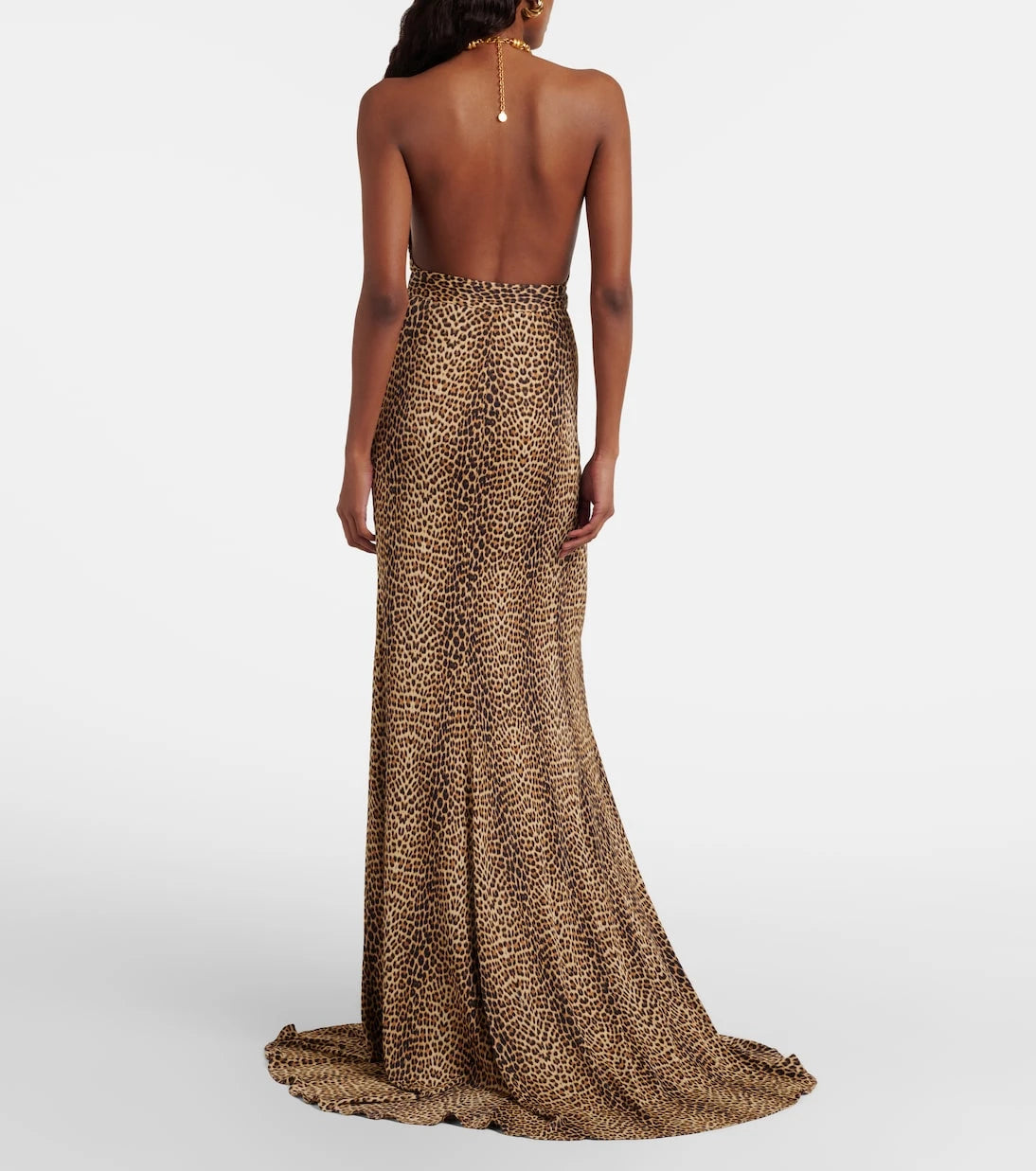 Roberto Cavalli - Embellished open-back gown