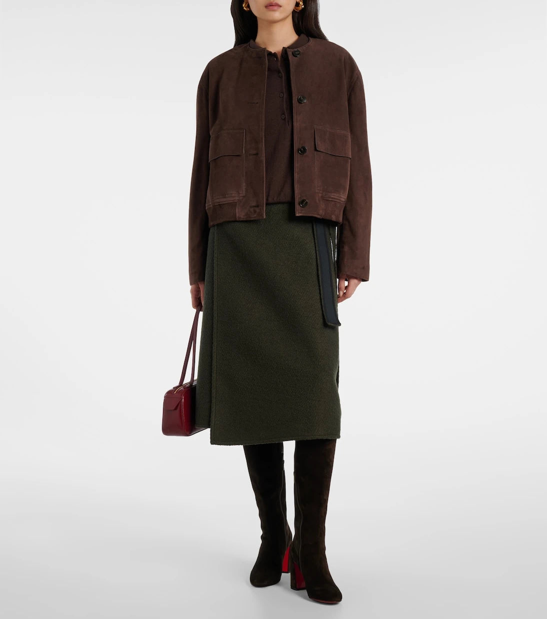 Christian Louboutin - Jane suede knee-high boots