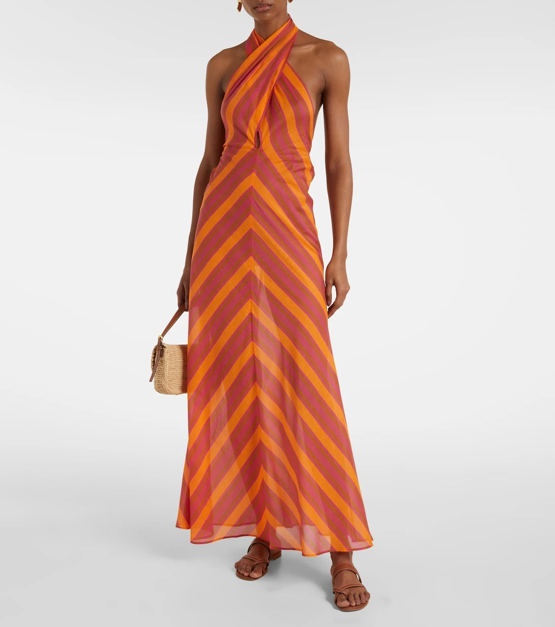Eres - Neree printed cotton voile maxi dress