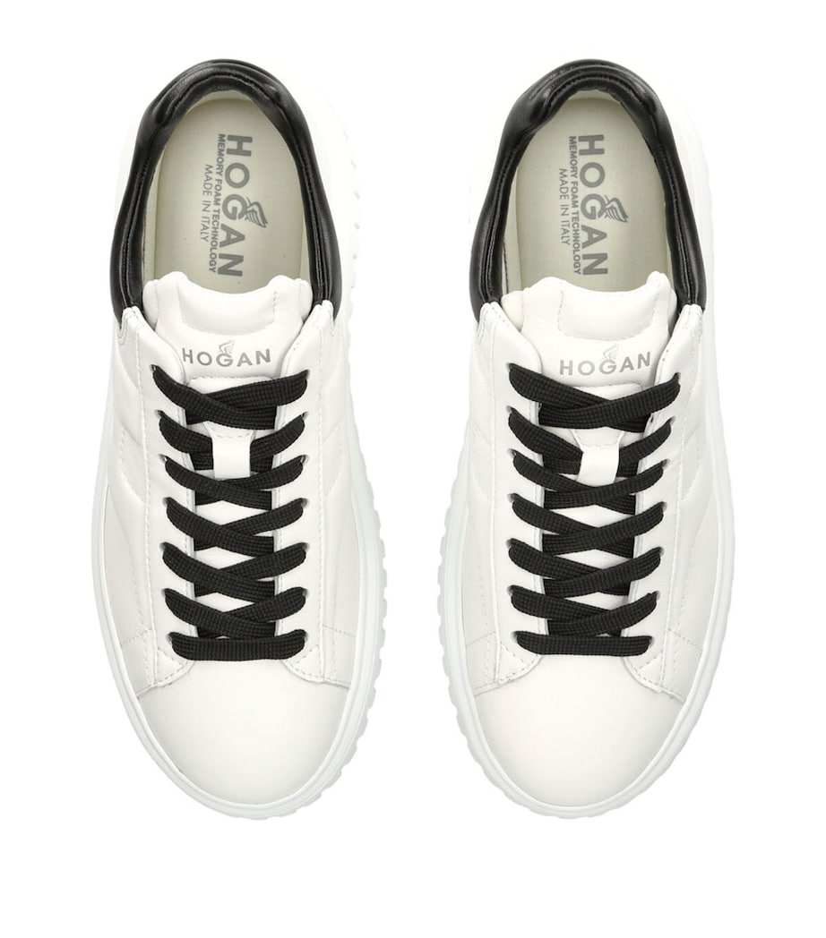 White Leather Allaciato Sneakers
