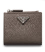 Grained Leather Triangle Wallet