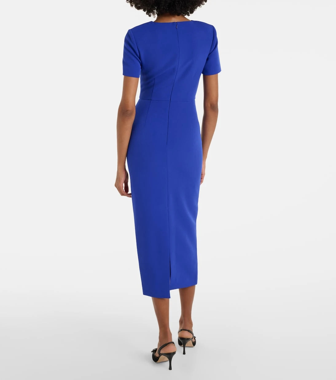 Roland Mouret - Draped crêpe midi dress