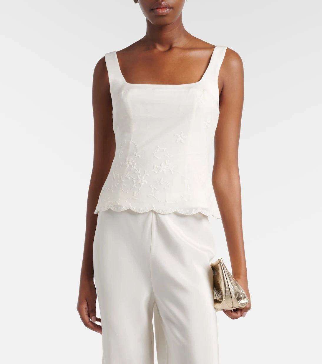 Posse - Cove embroidered tulle top