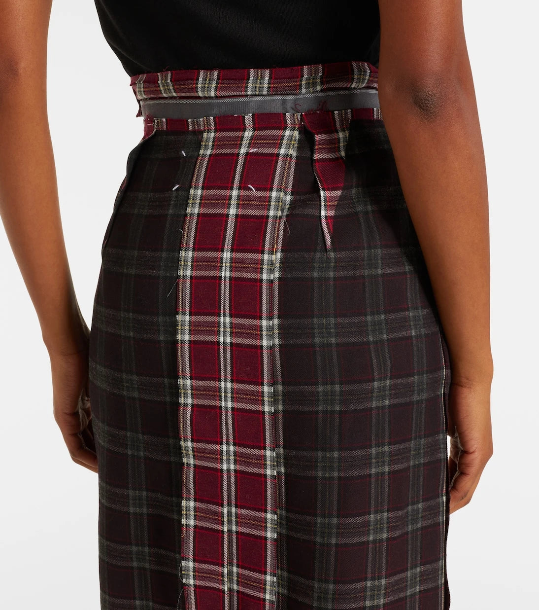 Maison Margiela - Checked pencil skirt