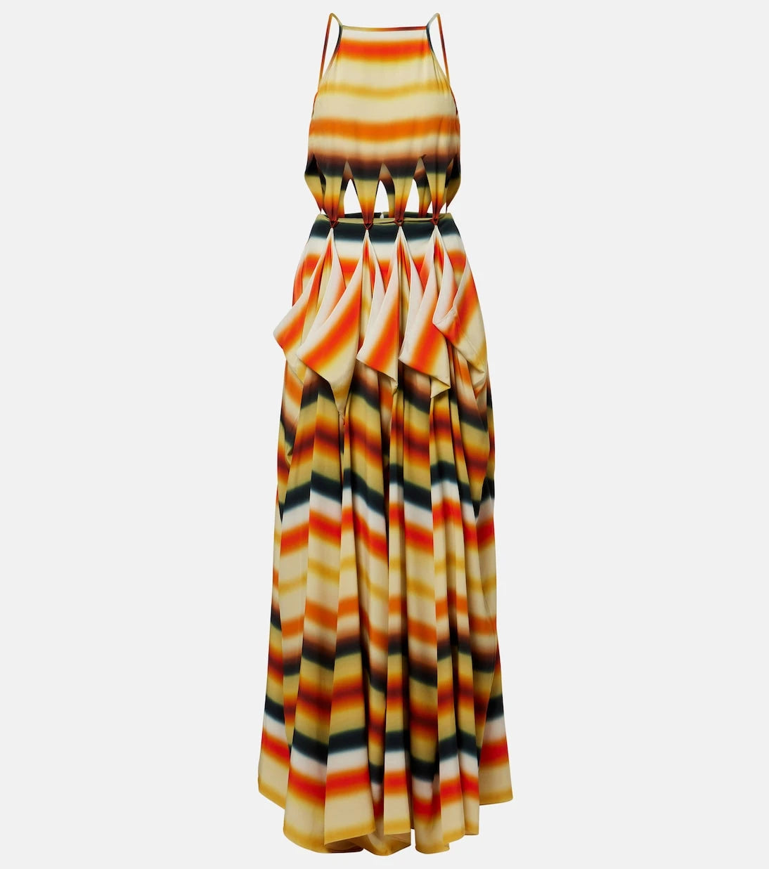 Loewe - Paula's Ibiza striped silk maxi dress