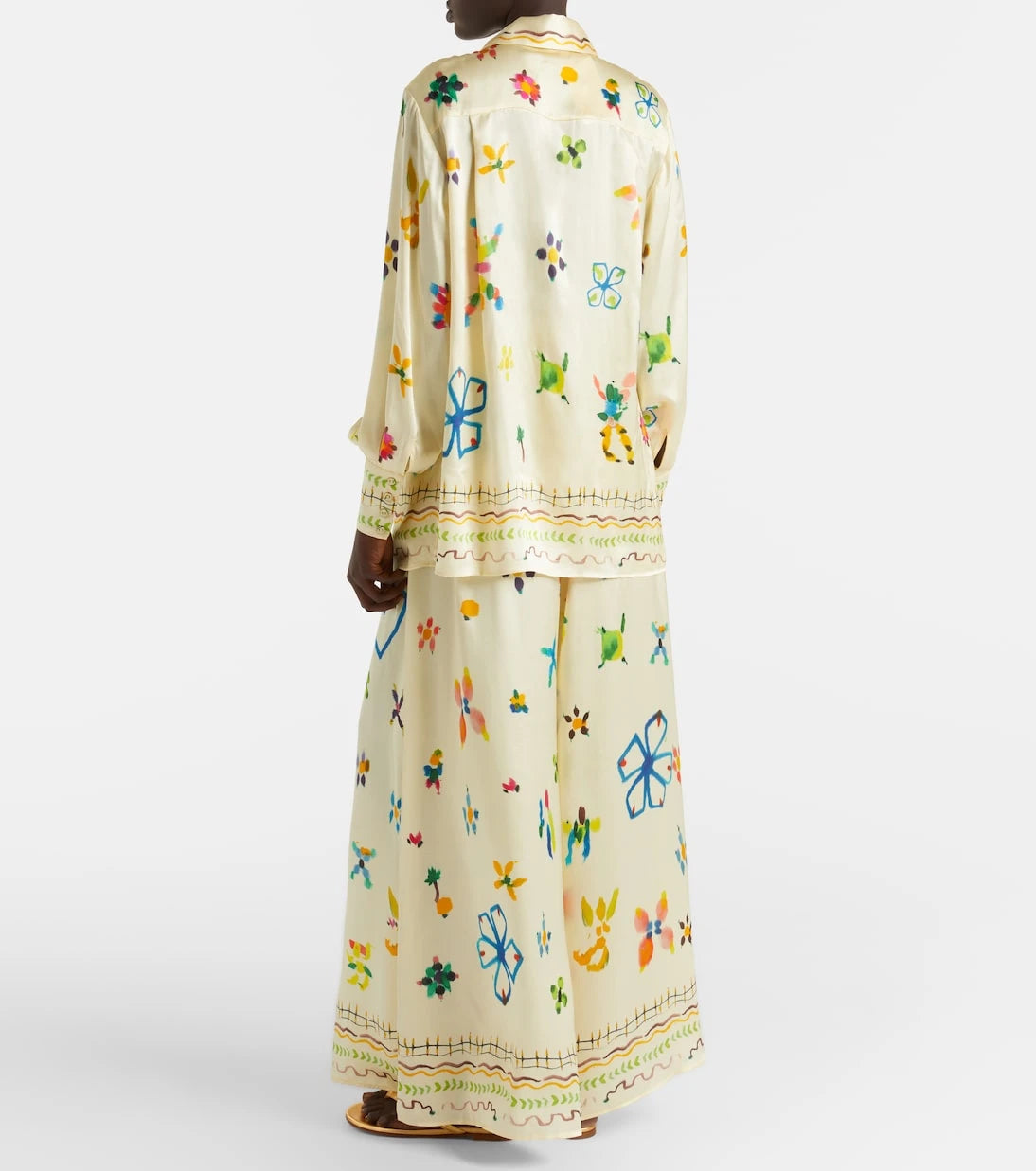 Alémais - Sidi floral silk palazzo pants
