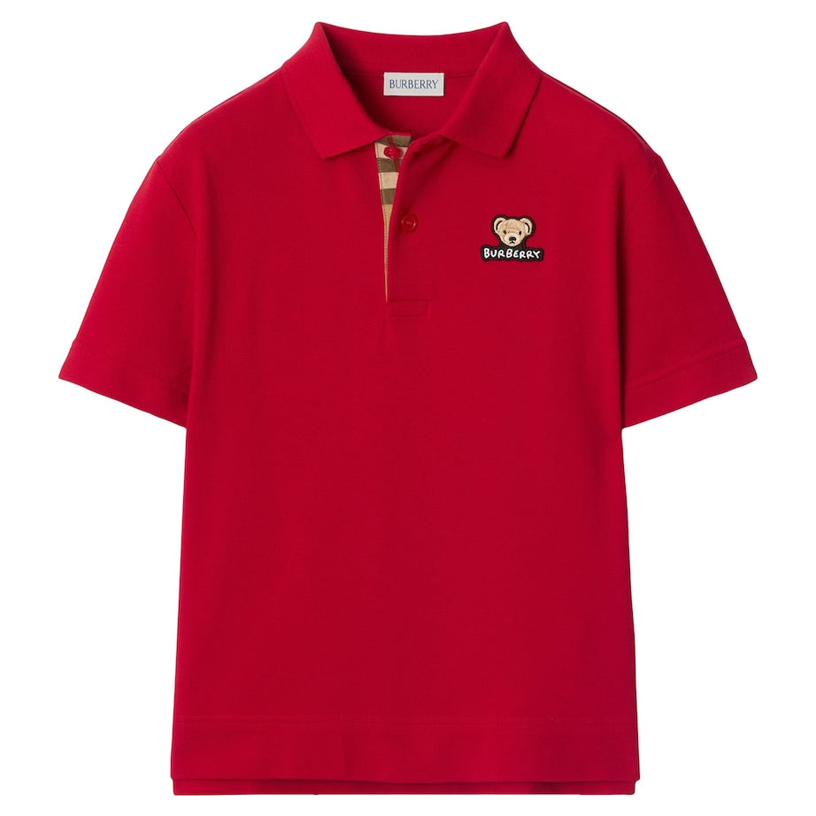 Burberry Kids Cotton Thomas Bear Polo Shirt (6-24 Months)