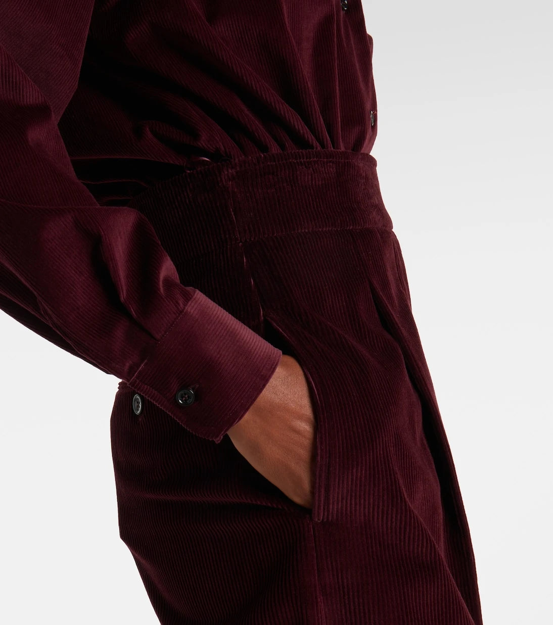 Max Mara - Fertile cotton velvet bodysuit