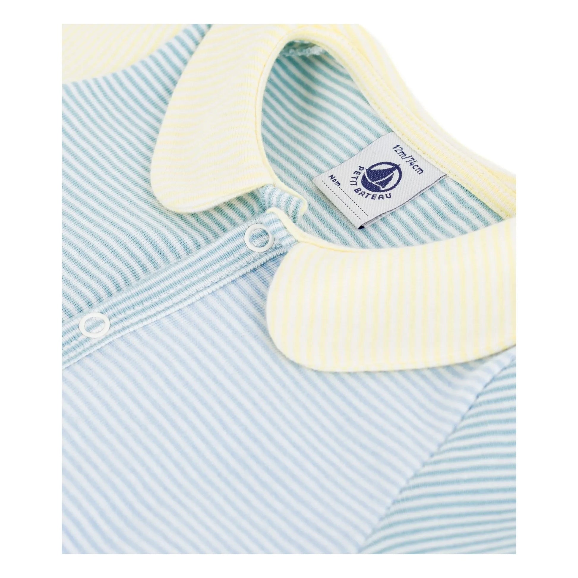Petit Bateau - Pyjama Combishort Striped | Blue