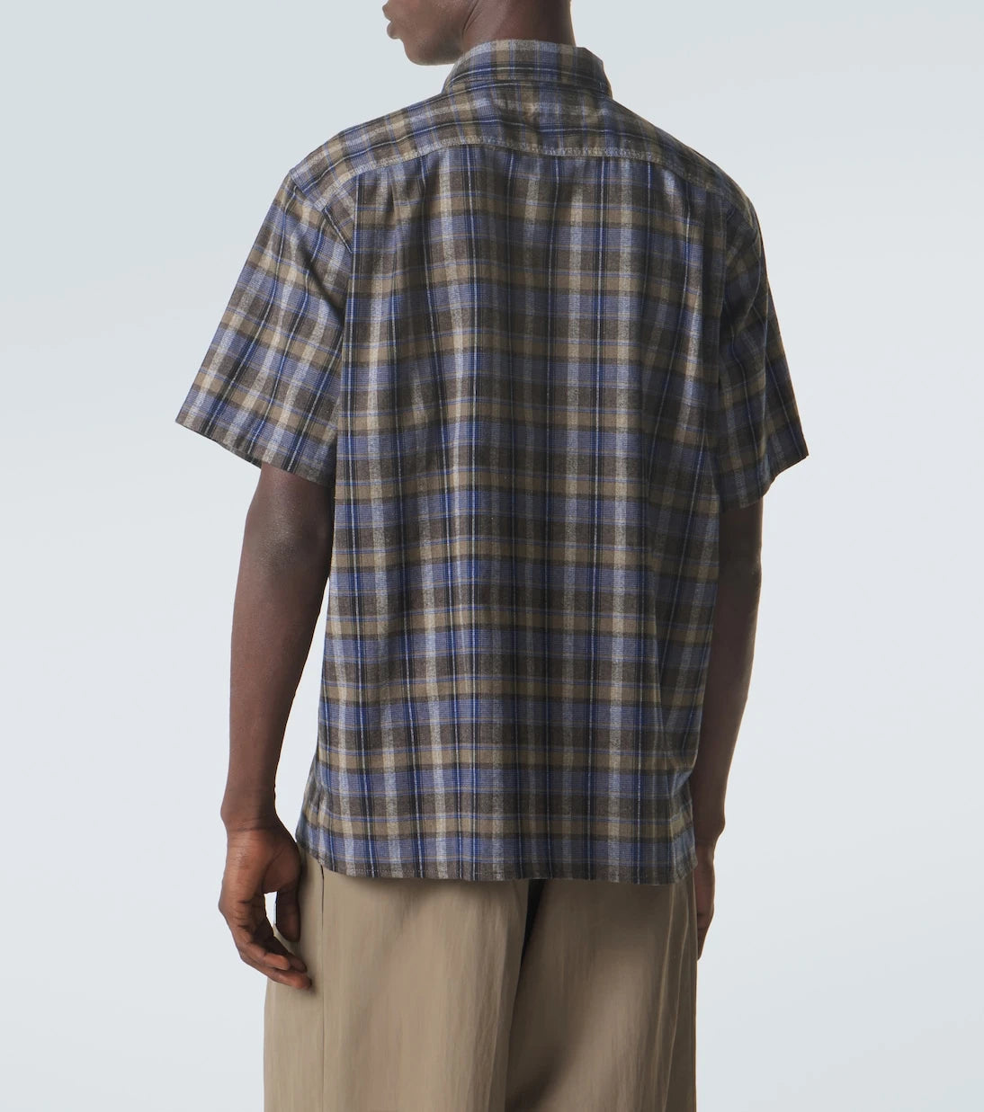 ERL - Checked cotton-blend shirt