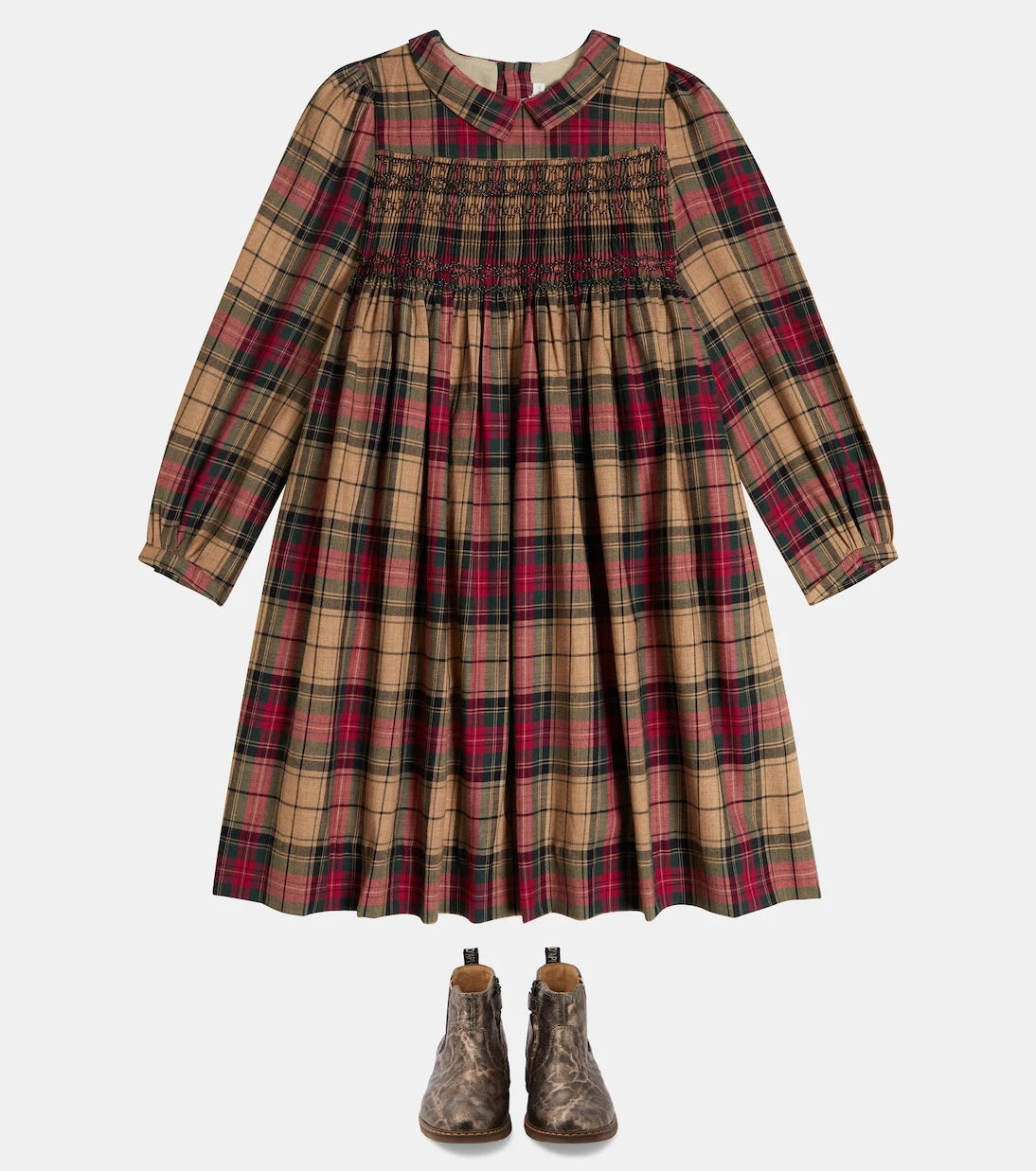 Bonpoint - Donatelle checked cotton dress