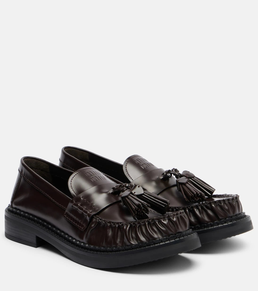 Miu Miu - Leather loafers