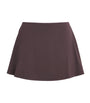 Skims Burgundy Smooth Lounge Mini Skort