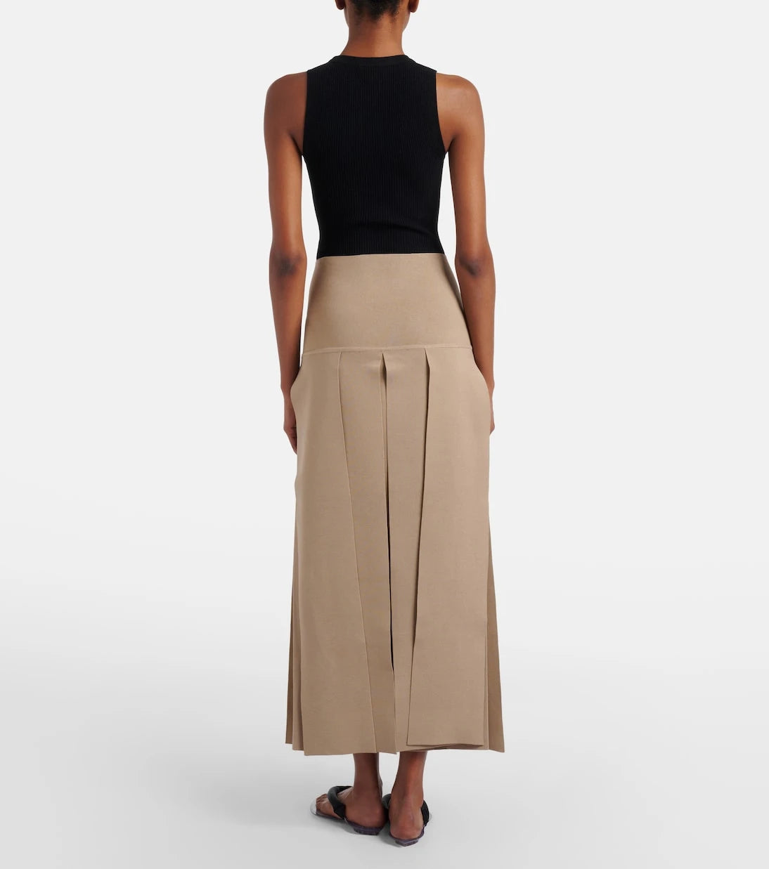 Alaïa - Pleated maxi skirt