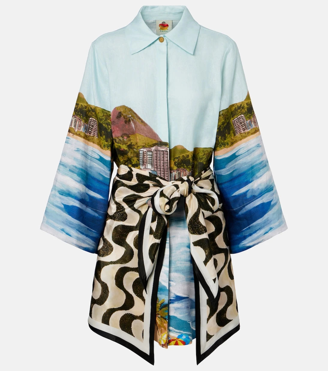 Farm Rio - Copacabana linen shirt dress