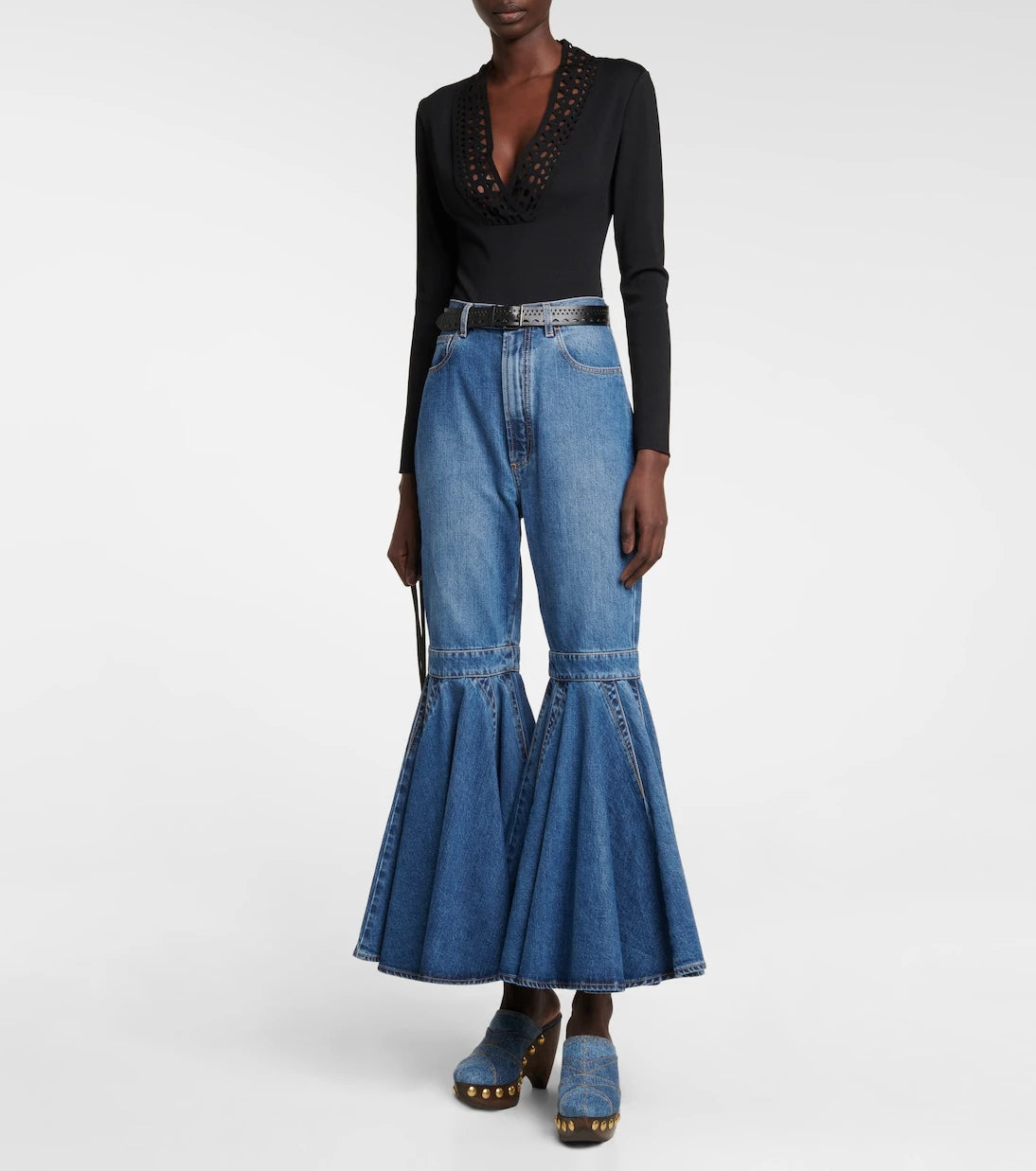 Alaïa - Le Sabot denim mules