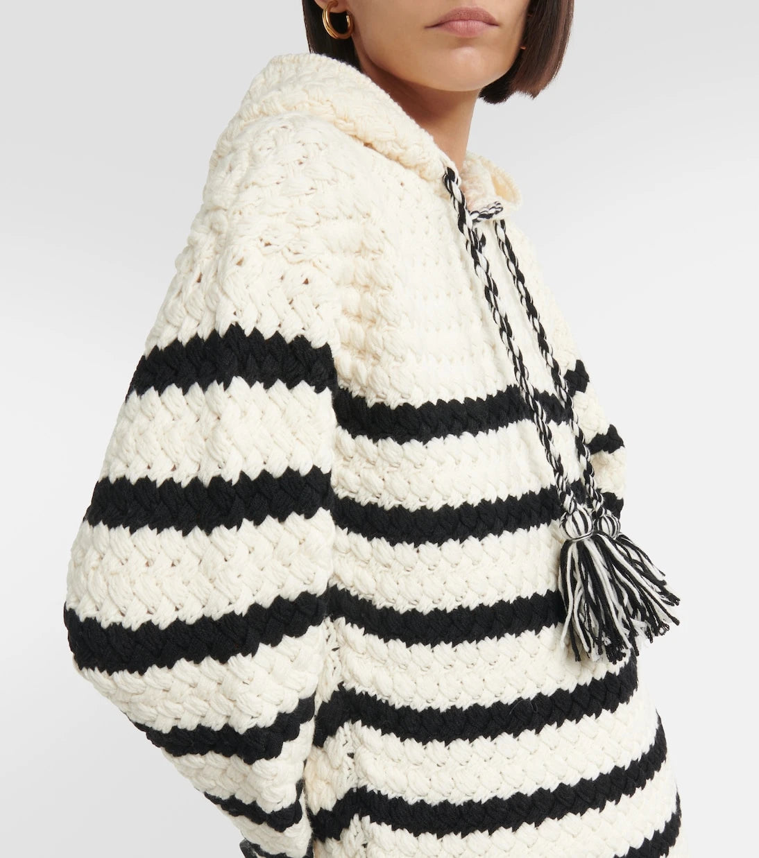 Alanui - The Mariner striped wool hoodie