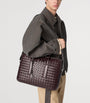 Leather Intrecciato Getaway Briefcase