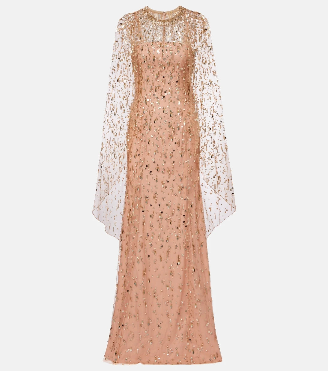 Jenny Packham - Hestia embellished caped gown
