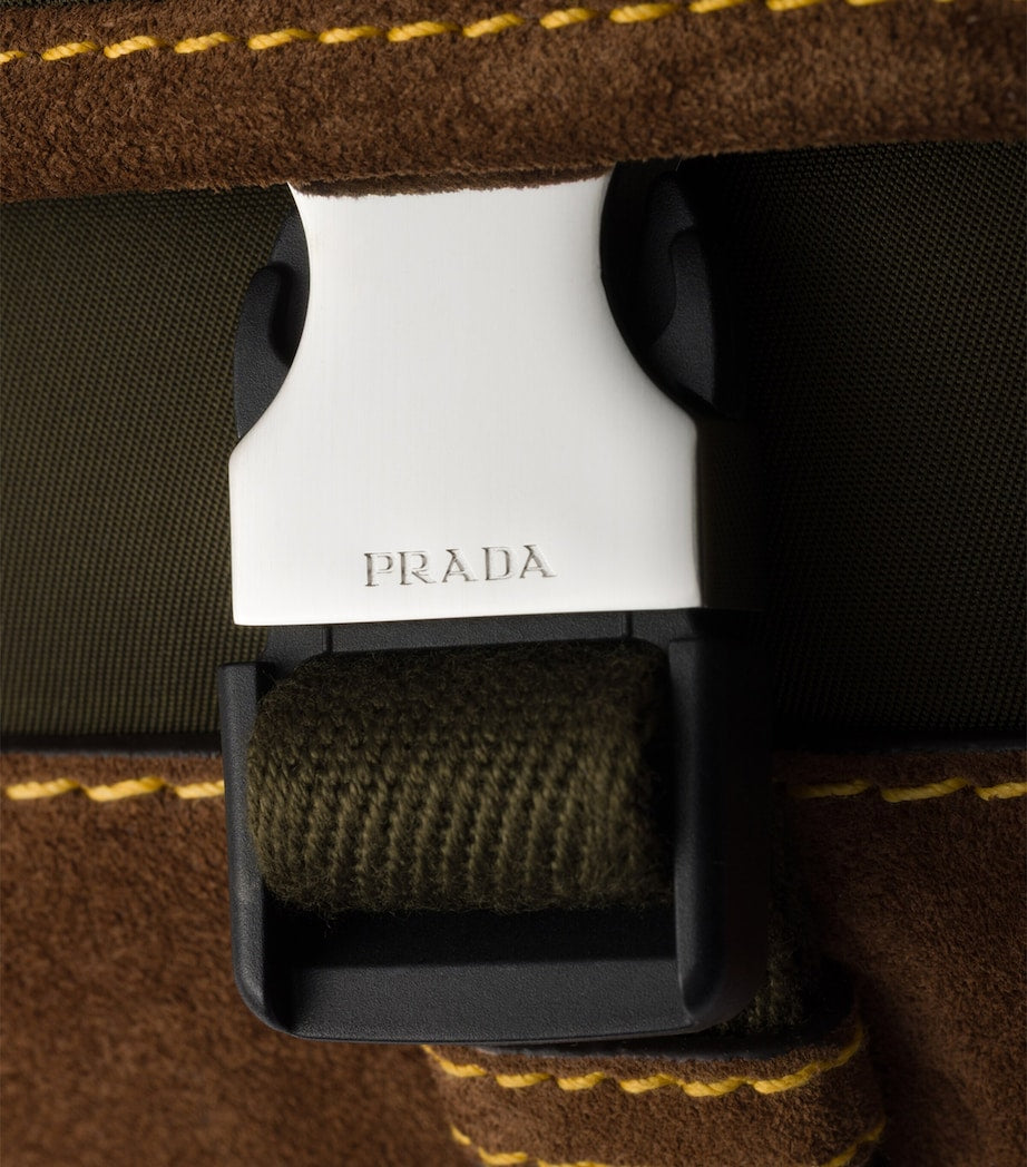 Prada Re-Nylon and Suede Belt Bag