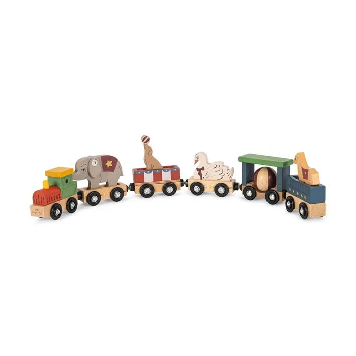 Konges Sløjd WOODEN ANIMAL TRAIN FSC Ahşap Hayvan Treni
