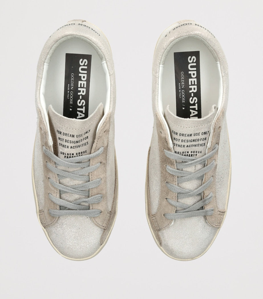 Beige Suede Super Star Sneakers