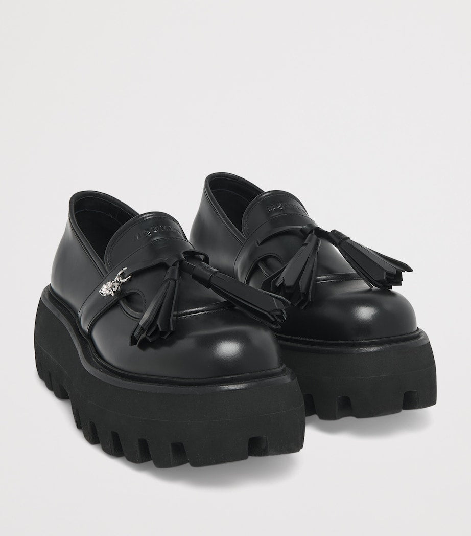 McQueen Leather Sofa Loafers