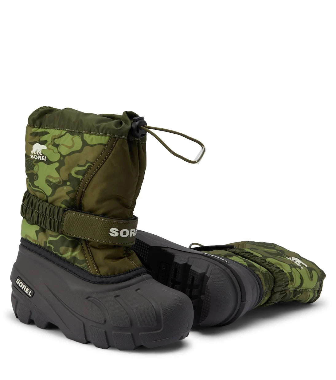 Sorel Kids - أحذية فلوري الثلجية المطبوعة