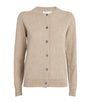 Harrods Beige Cashmere Crew-Neck Cardigan