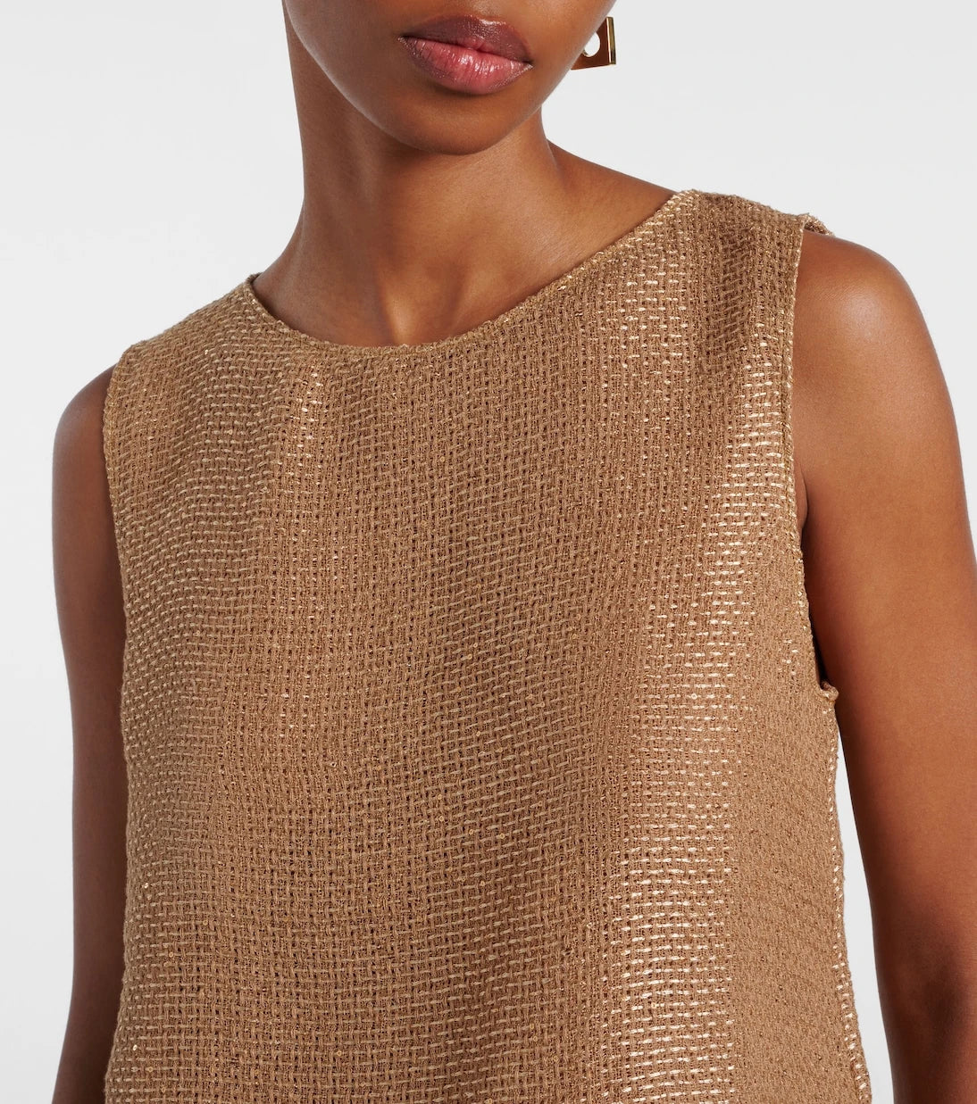 Leset - Stella sequined cropped tank top