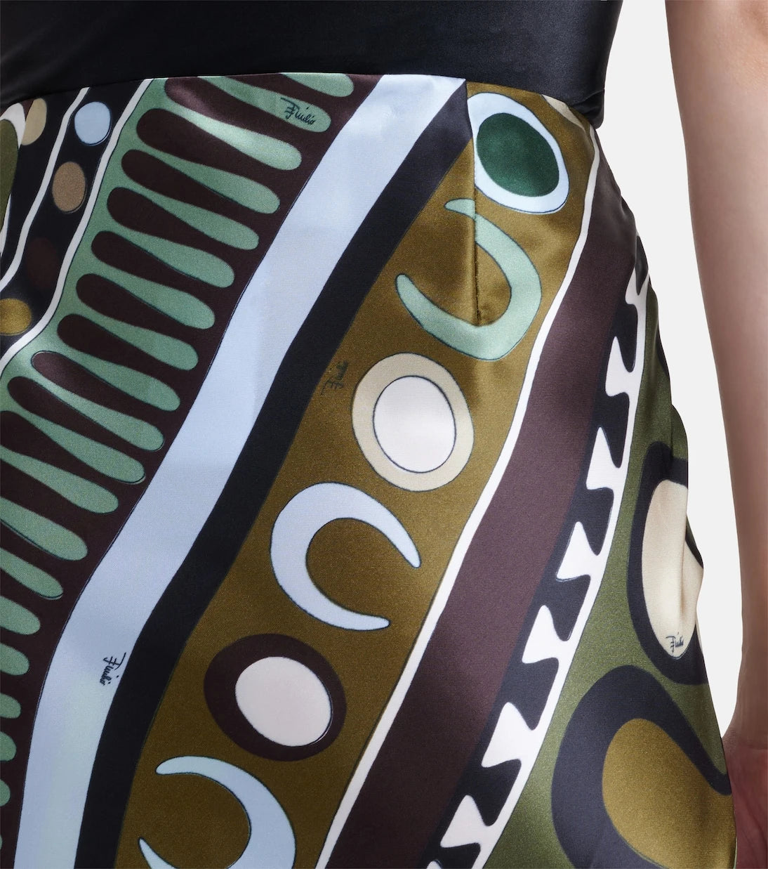 Pucci - Soleil silk satin maxi skirt