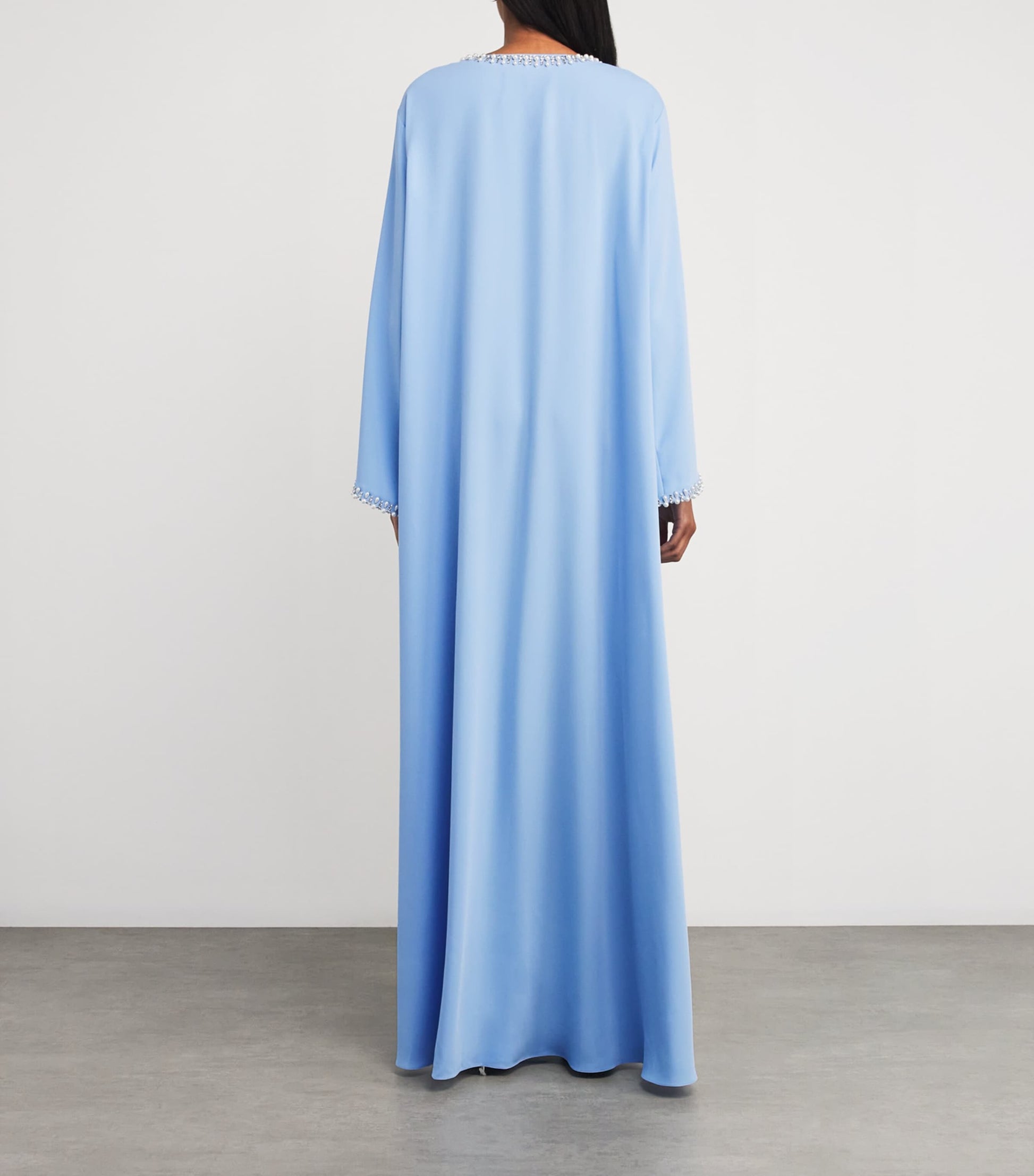 Multi Satin Embellished Kaftan