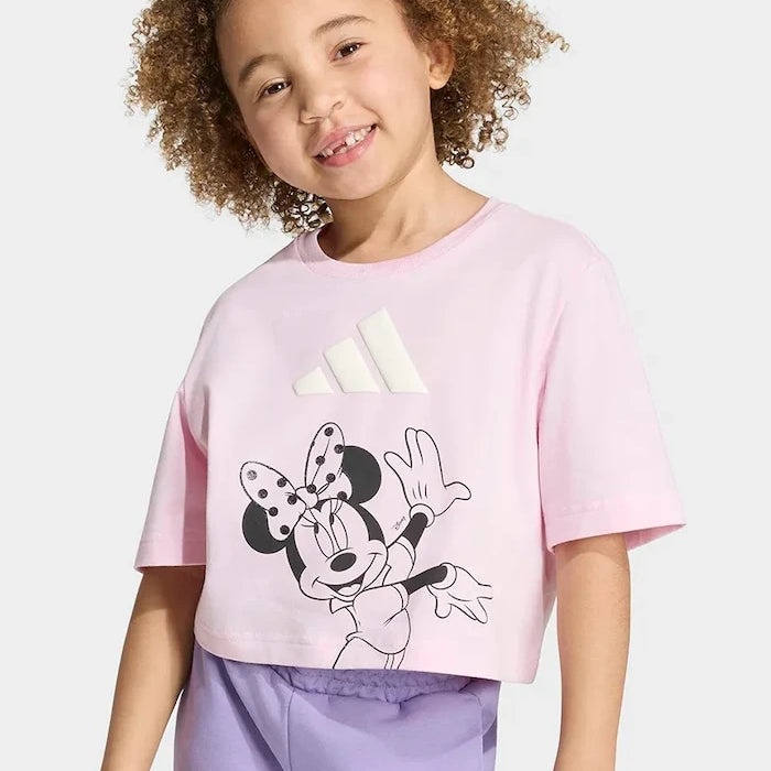 adidas çocuk pamuklu elastanlı tişört DISNEY MINNIE MOUSE