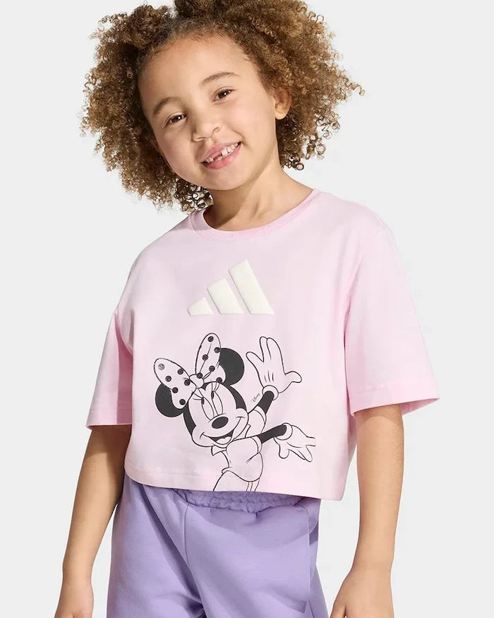 adidas çocuk pamuklu elastanlı tişört DISNEY MINNIE MOUSE